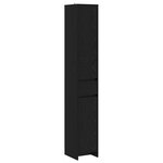 vidaXL Armoire de salle de bain Chêne noir 30 x 33 x 190 cm