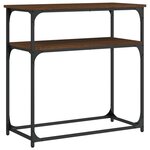 vidaXL Table console chêne marron 75x35 5x75 cm bois d'ingénierie