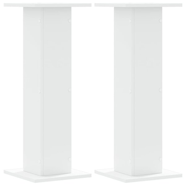 vidaXL Supports pour plantes 2 Pièces blanc 30x30x80 cm bois d'ingénierie