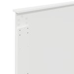 vidaXL Tête de lit avec tête de lit Blanc 100 cm Bois d'ingénierie