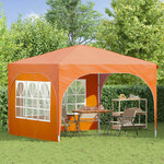 vidaXL Tente de fête pop-up 290 x 290 x 245 cm Orange