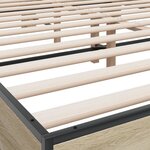 vidaXL Cadre de lit sans matelas chêne sonoma 150x200 cm