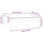 vidaXL Auvent Rétractable Rayé Bleu et blanc 350 x 200 cm Tissu  métal