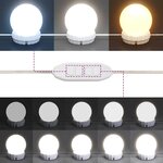 vidaXL Coiffeuse avec LED blanc 80x41x144 5 cm