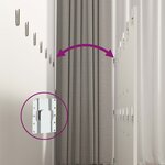 vidaXL Tête de lit murale Blanc 240x1 5x80 cm Bois d'ingénierie