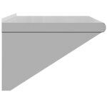vidaXL Étagère murale 75x45x31 cm argenté acier inoxydable
