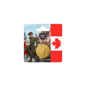 80 ans du V-E DAY - Monnaie de 1/4€ - Soldat Canadien