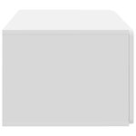 vidaXL Meuble TV mural Blanc 59 5 x 41 x 30 cm Bois d'ingénierie