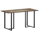 vidaXL Table de salle à manger 140 cm Bois de récupération massif