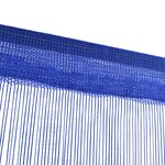 vidaXL Rideau en fils 2 Pièces 100 x 250 cm Bleu