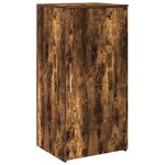 vidaXL Bureau de réception chêne fumé 155x50x103 5cm bois d'ingénierie