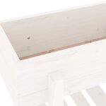 vidaXL Jardinière blanc 62x30x69 cm bois massif de pin