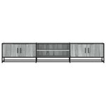 vidaXL Meuble TV sonoma gris 210x35x41 cm bois d'ingénierie