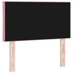 vidaXL Tête de lit Montage mural Géométrique Rose 80 cm Velours
