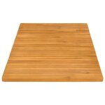 vidaXL Tapis de bain Uni Marron 100 x 55 cm bois