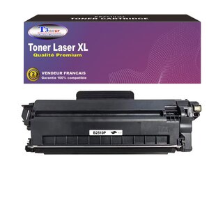 T3AZUR- Toner compatible avec brother MFC-L2860DWE  MFC-L2862DW  MFC-L2922DW  TN-2510 Noir (1 200 pages)
