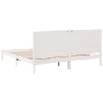 vidaXL Cadre de lit extra long sans matelas 200x220 cm bois massif