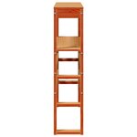vidaXL Tête de lit avec étagères marron cire 75 cm bois massif de pin