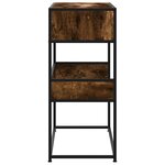 vidaXL Table console chêne fumé 90x35x80 cm bois d'ingénierie