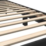 vidaXL Cadre de lit sans matelas noir 100x200 cm