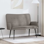 vidaXL Sofa 2 places Taupe 115 x 61 x 87 cm Tissu