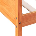 vidaXL Lit de jour sans matelas cire marron 80x200 cm bois pin massif