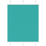 vidaXL Store plissé vert pétrole 105x150cm largeur du tissu 104 4cm