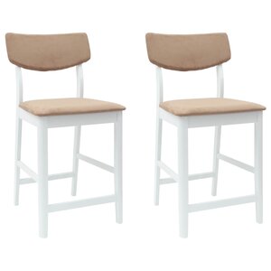 vidaXL Chaises de salle à manger 2 Pièces Blanc 48 x 49 x 95 cm