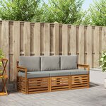 vidaXL Ensembles de canapés 3 pc Gris Naturel et Clair