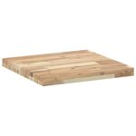 vidaXL Dessus de table carré 50x50x4 cm bois massif d'acacia