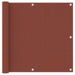 vidaXL Écran de balcon Terre cuite 90x300 cm Tissu Oxford