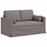vidaXL Canapé Taupe 139 x 78 x 80 cm tissu