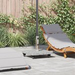 vidaXL Base de parasol sur roues pour poteaux Ø38/48mm Granit gris 30 kg Carré