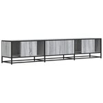 vidaXL Meuble TV sonoma gris 210x35x41 cm bois d'ingénierie