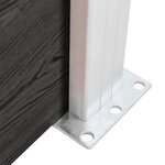 vidaXL Clôture de jardin WPC 175x186 cm Gris