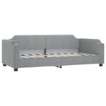 vidaXL Lit de jour avec lit gigogne et tiroirs 100x190 cm tissu
