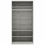 vidaXL Garde-robe Gris cement 100 x 50 x 200 cm Aggloméré