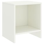 vidaXL Table de chevet Blanc 35x30x40 cm Bois de pin massif