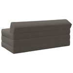 vidaXL Canapé-lit pliable Gris clair 120 x 60 x 49 cm Tissu