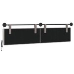 vidaXL Tête de lit suspendue Taupe Tissu