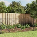vidaXL Clôture à mailles losangées anthracite 1 1x10 m