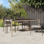 vidaXL Table de Salle à Manger de Jardin Beige 190x90x75 cm Rattan