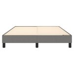 vidaXL Cadre de lit gris foncé 140x190 cm tissu