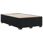 vidaXL Cadre de lit sans matelas noir 120x200 cm velours