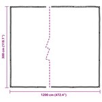 vidaXL Couverture pour plantes Transparent 3 x 12 m PE