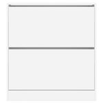 vidaXL Armoire à chaussures blanc 80x21x87 5 cm bois d'ingénierie