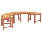 vidaXL Banc d'Arbre Marron 160 x 160 x 45cm Bois massif d'Eucalyptus