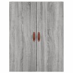 vidaXL Armoire murale sonoma gris 69 5x34x90 cm
