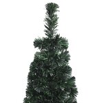 vidaXL Arbre de Noël artificiel mince et support 120 cm fibre optique