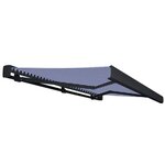 vidaXL Store à cassette motorisé 350x250 cm Bleu et blanc